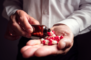 elderly man with Medicare Part D prescription drugs