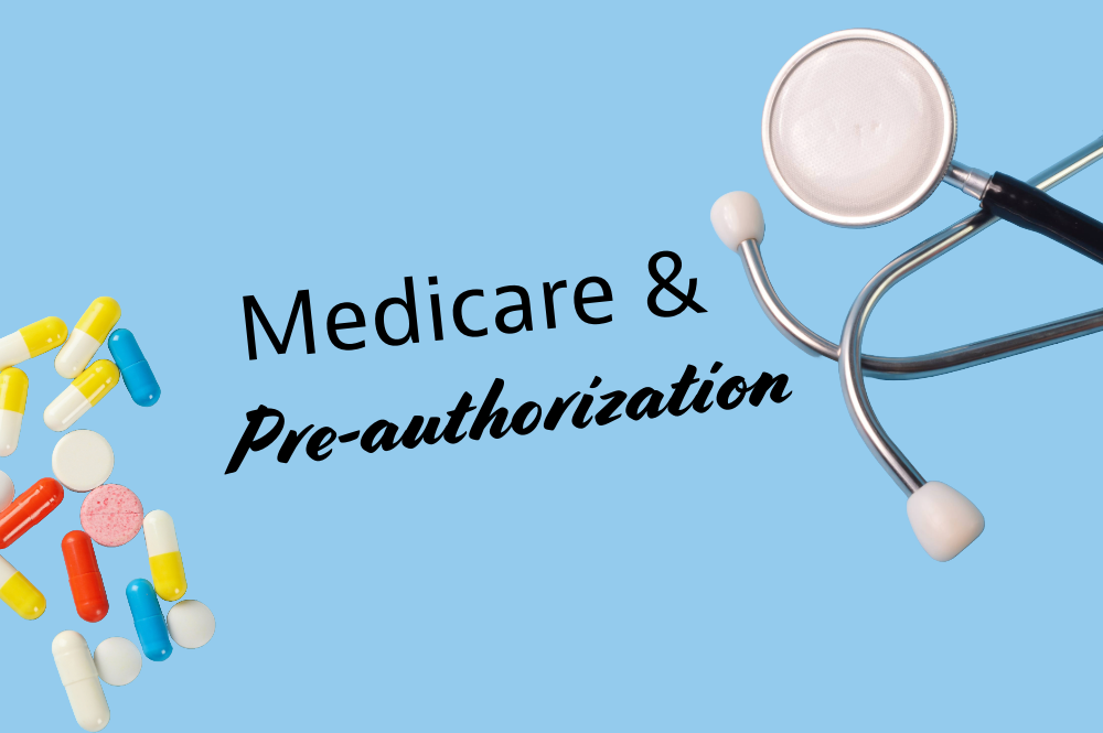 Medicare pre-authorization with medical images