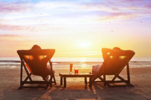 medicare beneficiaries on vacation at a beach out of the country