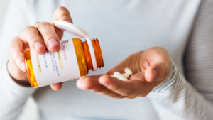 Prescription drug bottle. TrumpRx